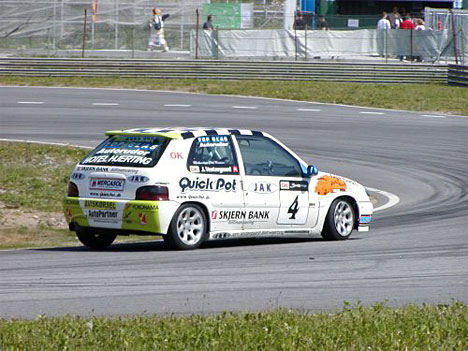 Jørn Vestergaard var hurtigst under warm-up på Sturup Raceway i Sverige
